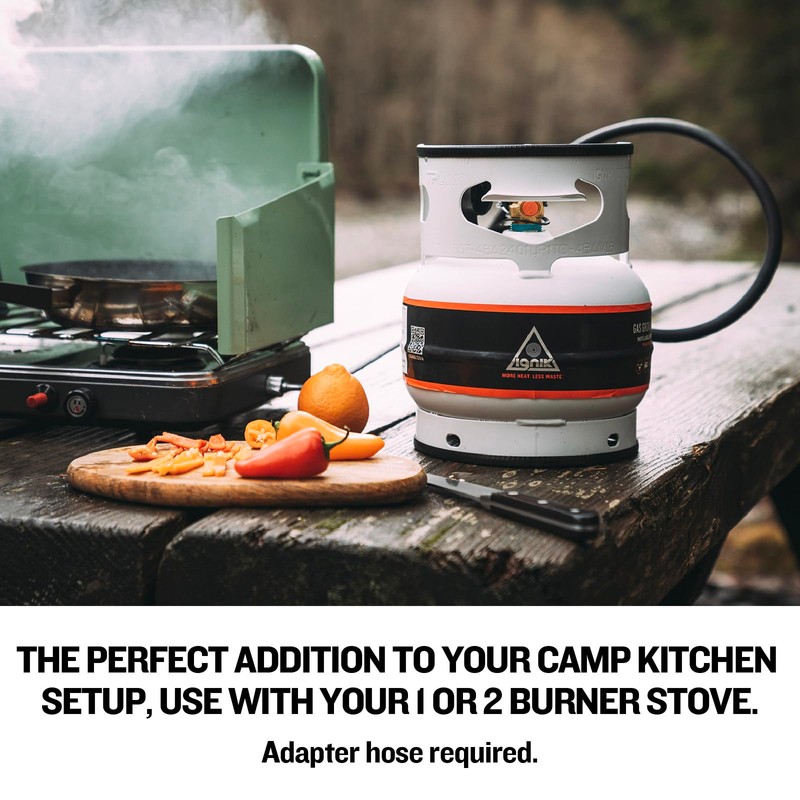 Ignik Refillable Gas Growler Propane Tank, 3.8-Pound - White