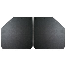 IBESTWOLF 2PCS Universal Heavy Duty Polymer Mudflaps 24x24 Inch, Black Angled Splash Guard Mudflap for Semi Trucks Tractor Trailer