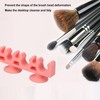 Sonew Makeup Brush Drying Rack, Silicone Wall Mounted Makeup Brush
