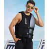 huraty Unisex Neoprene Boating Vest, Adjustable Buoyancy Swimming Aid Vest,
