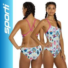 Sporti Beetle Brights Micro Back One Piece Swimsuit Women's Competition Training Athletic Swimwear, Chlorine Resistant, UPF 50+ - Beetle Brights - 36