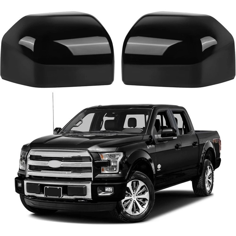 Geartronics For 2015-2020 Ford F150 Top Glossy Black Replacement Mirror