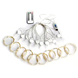 Curtain Lights Beautiful Colored Lights Flexible LED Fairy Lights with Remote Control for Window Party Decoration Copper Wire Curtain Lamp