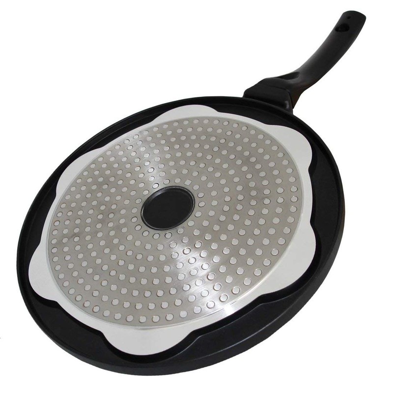 rukauf Pancake Pan with Smiley Faces Also for Crepes 26