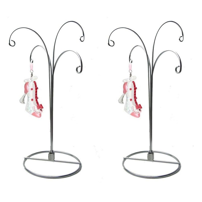 HOHIYA Hanging Ornament Display Stand Christmas Holder Hanger Bauble 4