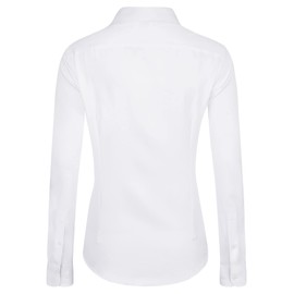 J.VER Womens Dress Shirts Long Sleeve Button Down Shirts Wrinkle-Free Stretch Regular Fit Solid Work Blouse White Large