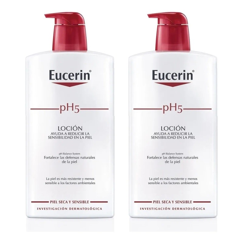 Crema Para Cuerpo Eucerin Ph5 Loción Hidratante Botella 1 Lt