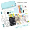 CICIMELON Pencil Case Large Capacity Pencil Pouch 3 Compartments Pencil