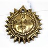 eSplanade 4" Brass Sun God Smiling Surya Bhagwaan Idol Statue