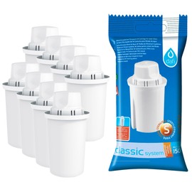 DAFI Universal Water Filter Cartridges Water Filter Plastic White Pack of 4 (2 Pack) 8