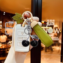 Cherry Pendant Keychain, Fashion Women's Bag Accessories, Cherry Hardware Buckle, Suitable For Car Key Pendant