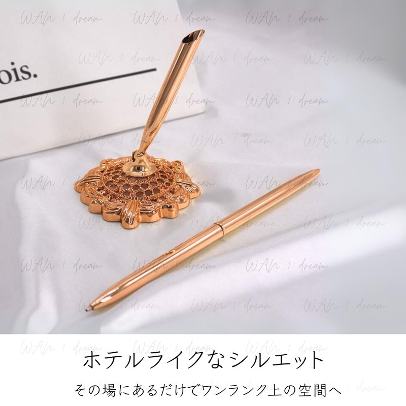 Design Pen & Pen Stand [Refill Included] Desk Pen Reception