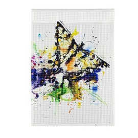 Evergreen Painted Butterfly Garden Waffle Flag