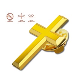 24/ Pcs Gold Cross Lapel Pins (1 in) For Men Women Religious