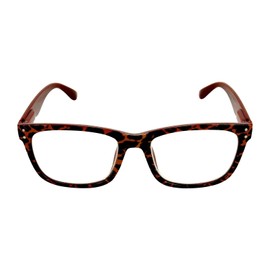 Closeout Services Corp. Animal Print Reading Glasses - Various Strengths - Koenig Kingsley Collection: Trendy Eyewear for Fashionable Readers - Red Leopard - Magnification Strength 1X