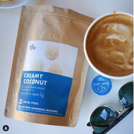 HiLine Espresso Coffee Pods Variety Pack, Flavored Coffees, 20 Count (Pack of 4), Single Cup Espresso Capsules, Compatible with Nespresso Original Brewers, Contains Vanilla, Caramel, Coconut, & Hazelnut