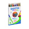 Giotto 257200 Stilnovo Bicolor, 18 Pastels Double Color, 3.3. mm