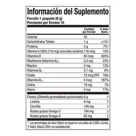 Sun Clorella Pared celular pulverizada mediante DYNO-Mill 10 paquetes