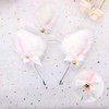 SUBANG 2 Pieces Cosplay Girl Plush Furry Cat Ears Headwear