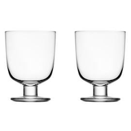 【Authorized Import】 iittala 1008683 Lempi Glass Pair Set (2 pieces) Clear, Approx. 340 ml, Wedding Gift Present