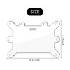 2 pcs Badge Partner Badge Holder, Acrylic Badge Horizontal top