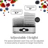 Elite Gourmet EFD3321X Food Dehydrator, Stainless Steel Trays Adjustable Temperature