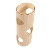 Sosoport Hamster Bamboo Hideout Tunnel Plaything Medium Natural Chew Toy