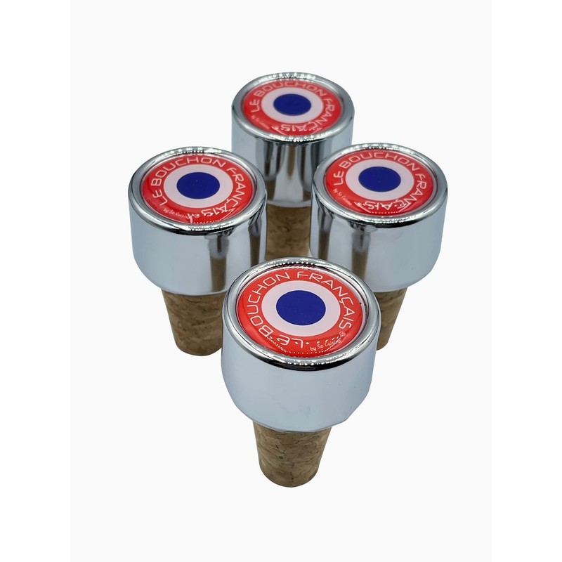 So Apero Set of 4 Reusable Wine Bottle Cork Stoppers