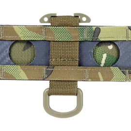 Tactical Gear Molle Clip D Ring Hook T-Mount Bar Hanging Plastic Carabiner Glove Clip Key Holder Battle Belt Accessories (Coyote Brown D-Ring Hook(2PACK))