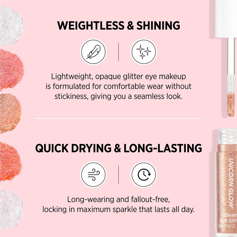 UNICORN GLOW Gleam Eye Glitter 03 Ring, 0.14 oz. /