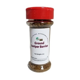 SFL Juniper Berries, Ground - 2 ounce Shaker Jar - Kosher