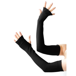 SOWAN Arm Cover, Cooling Sensation, UV Protection, Fingerless, Sun Protection, UV Protection, Women's, Men's, Made in Japan, Black