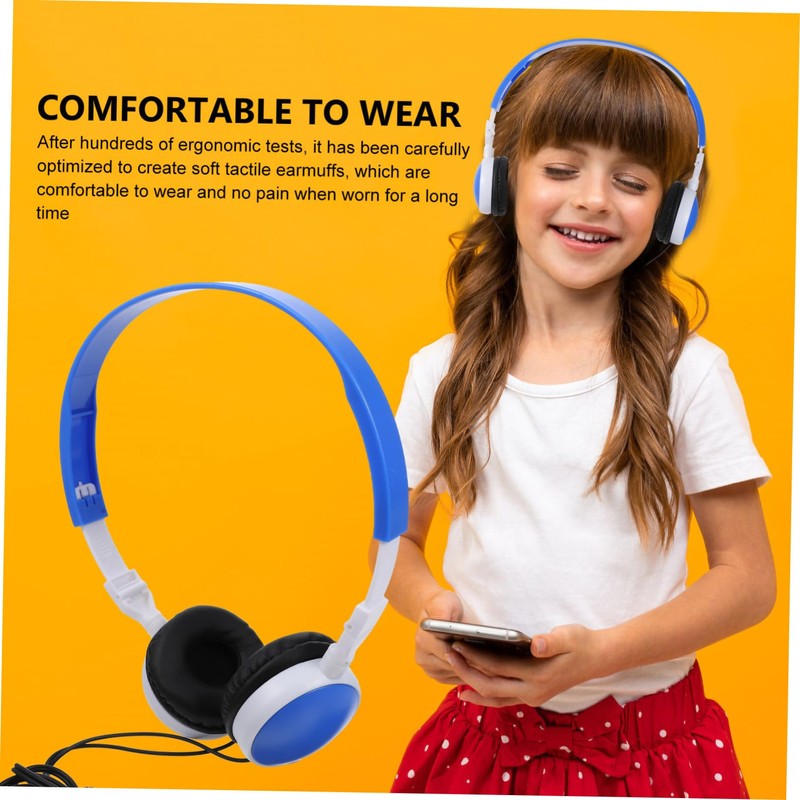 Gatuida 1pc Foldable Boy Girl Headphone Ear Stereo Music Headset