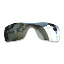 POLARLENS Polarised Replacement Lenses for Oakley Batwolf - Compatible with Oakley Batwolf Sunglasses (Silver)
