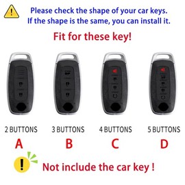 Funda duradera para llavero de coche compatible con Nissan X-Trail Juke Altima Pathfinder Rogue Bluebird Juke Sedan Versa Kicks 2024 2025, aleación de zinc, protector de llaves, 2/3/4/5