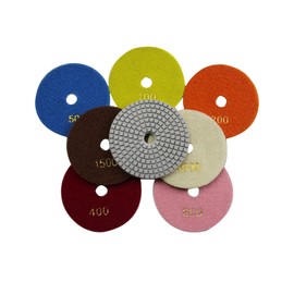 Konfor 8cm Diamond Polishing Pad Stone Polishing Pad Disc for Marble Granite Wet Polishing