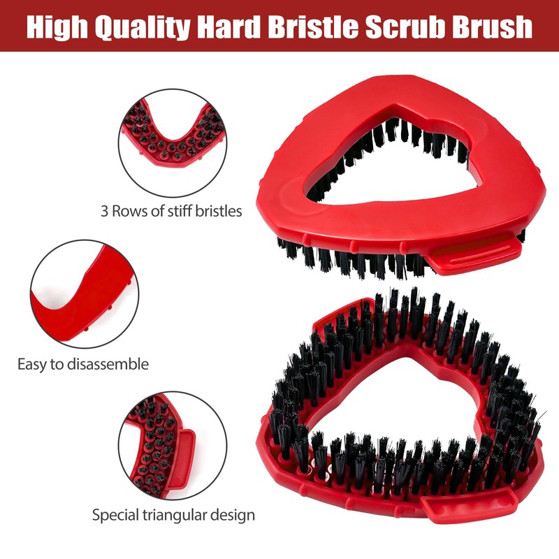 Scrub Brush, 2 Pack Spin Scrub Brush Replacement Head, Stiff