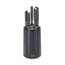 Joseph Joseph 10527 Elevate Knives Carousel Knife Set with Rotating Storage Stand, 6-piece, Black (updated)