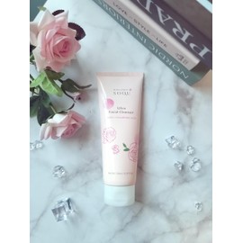 SOQU Ultra Facial Cleanser Rose - Rose Extract and Hyaluronic Acid for Moisturizing and Refreshing Skin Barrier Care, Gentle Cleanser for Daily Use - 150ml. 5.07 fl.oz - Made in Korea