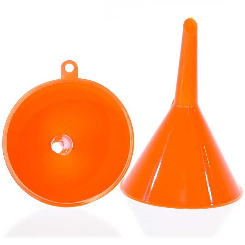 Majic 4-Pieces 4-Sizes Plastic Funnel Set for Car Oil, Gas