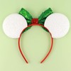 Christmas Mouse Ears Headbands for Women-White