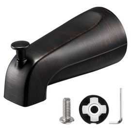 Slip on Tub Spout with Diverter, Compatible with American Standard 8888026.002 Tub Spout, Bathroom Bathtub Faucet, Fits 1/2" Copper Water Tube(5/8" Diameter), 5/32" Hex Wrench (1, Oil Rubbed Bronze)