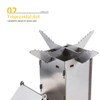 Outdoor Convenient Stove Foldable Portable Stainless Steel Wood Burning Stove