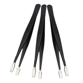 jojofuny 15pcs Stainless Steel Eyelash Tweezers for False Eyelash Application and Photo Tweezing Ergonomic Design for Precision Grip Non-magnetic Crafting Tools