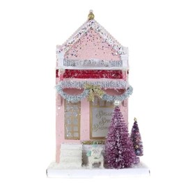 Cody Foster & Co Sugar & Spice Bake House Pink Bakery Dog Putz Paper Village