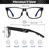 KALIYADI Blue Light Blocking Glasses Men Computer Gaming Glasses Al-Mg