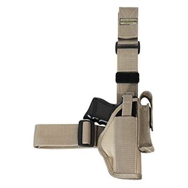 Barsony New Desert Sand Tactical Drop Leg Holster for Springfield XDS 3.3in Left