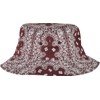 Flexfit Unisex Bucket Hat, cherry/white