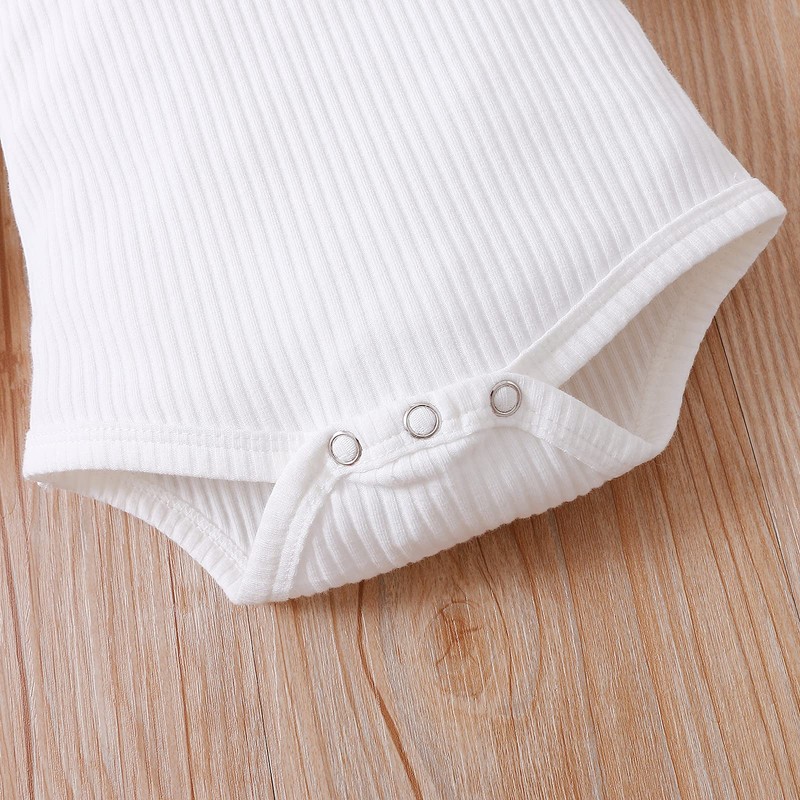 Kupretty Newborn Baby Girl Fall Clothes Ruffle Long Sleeve Ribbed