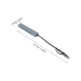 TEHAUX USB Extension Hub 7-Port High-Speed Data Transfer for Laptop Pc and Tablet Usbc Extender USB Extra Ports for Car Desktop and Laptop